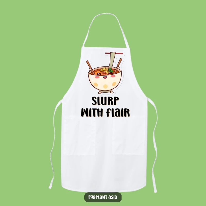 Funny Ramen Cheer Apron: Cook with Joy and Noodle Flair