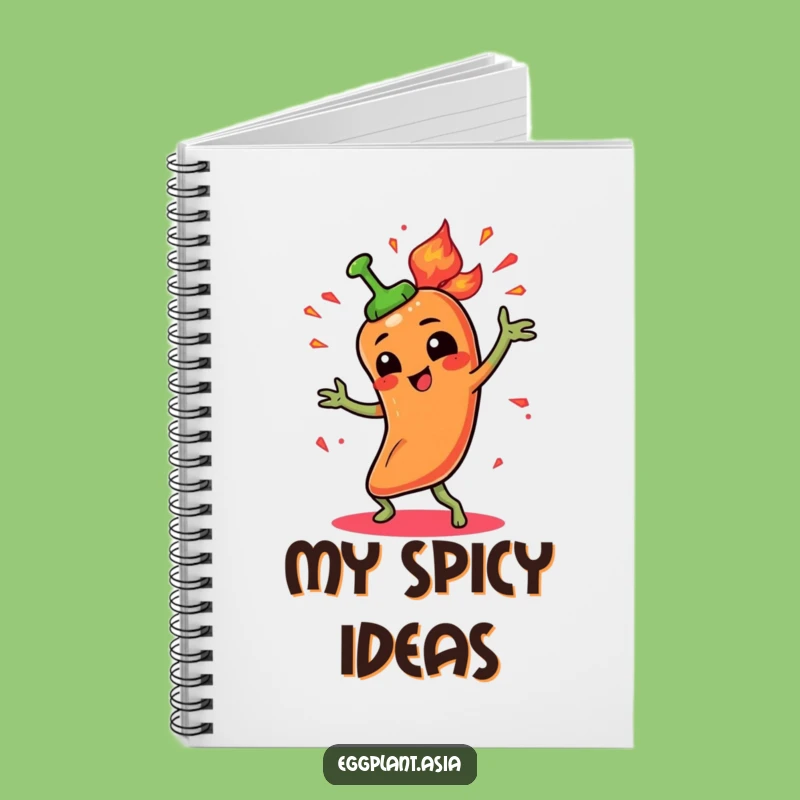 Funny Spicy Pepper Notebook: Jot Down Ideas with Fiery Energy