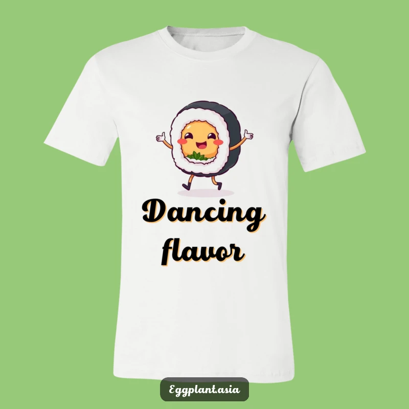 Funny Sushi Jig T-Shirt: Happy Sushi Roll Dancing for Joy
