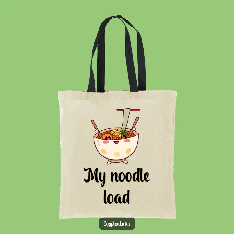 Funny Ramen Cheer Tote Bag: Carry Your Goods with Noodle Joy